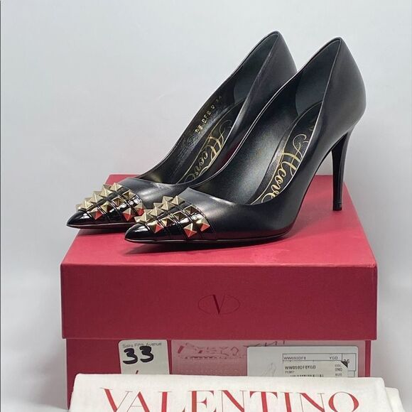 Valentino Garavani Rockstud Alcove Leather Pumps size 36 - Picture 12 of 14